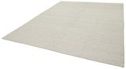 Handmade Wool Cotton Rug | Purple Geometric Area Rug For Large Living Room