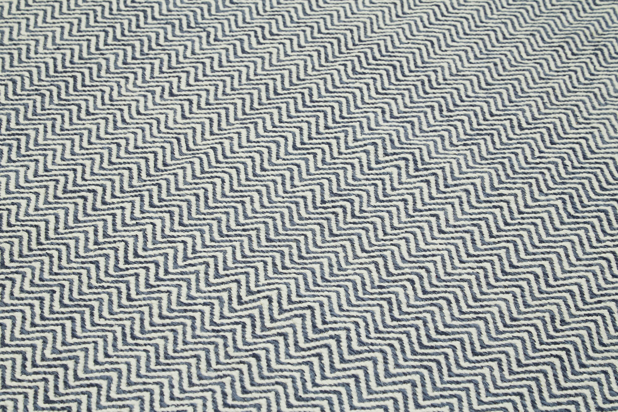 Handmade Wool Cotton Rug - Grey Geometric Area Rug 8'x10' Durable Blend