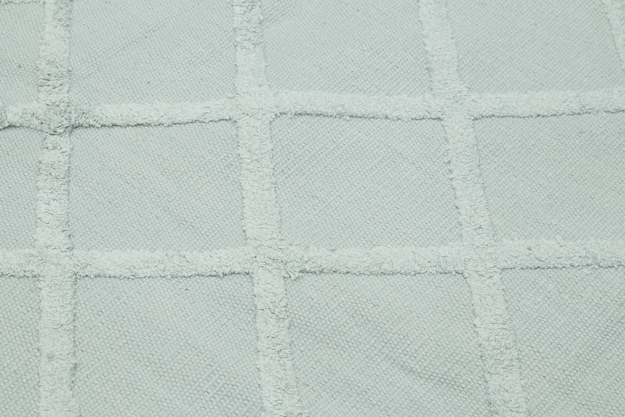 Handmade Wool Cotton Rug – Blue Geometric Area Rug | Vintage Handwoven Carpet 8'1''x10'