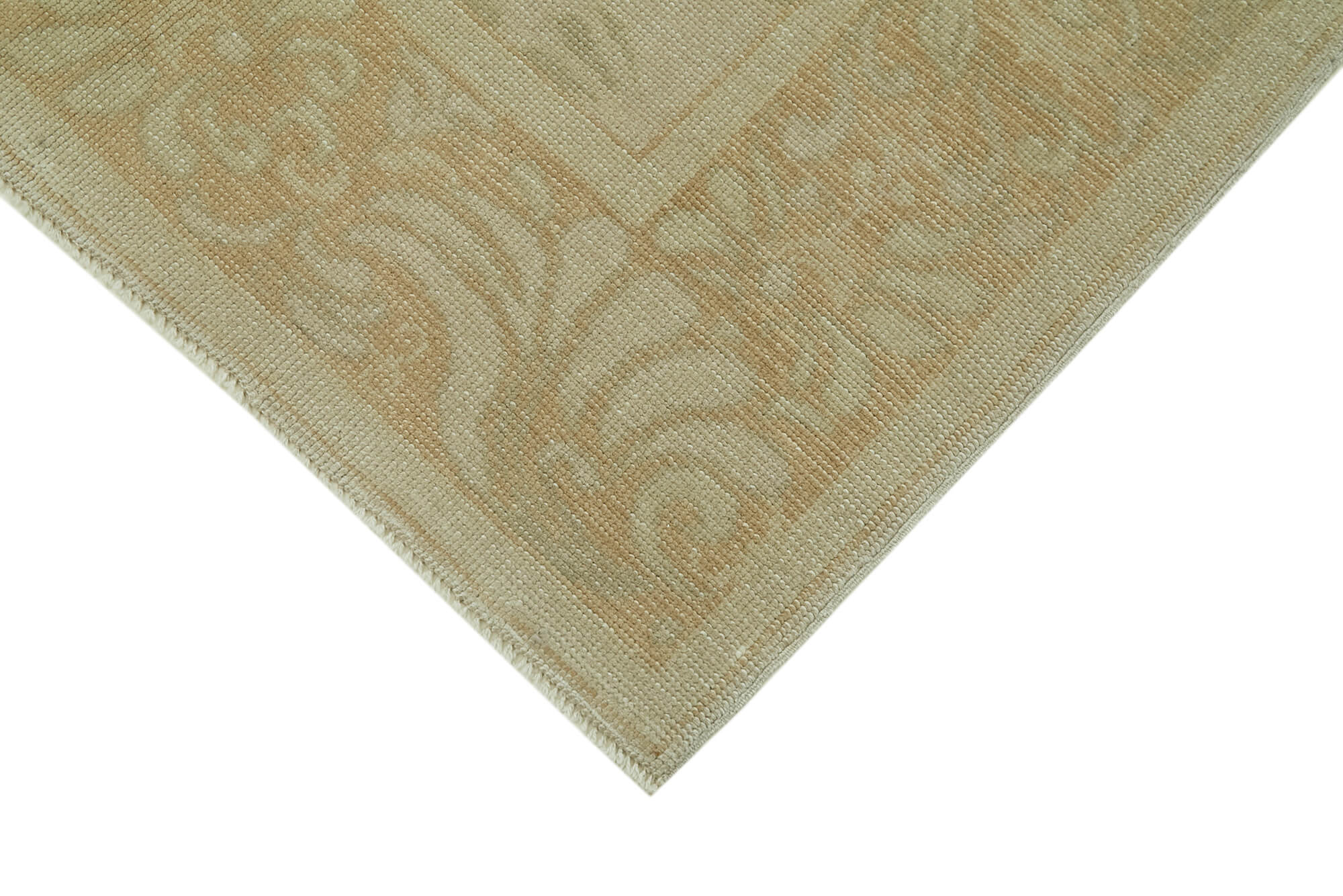 Handmade Cotton Wool Rug – Classic Beige Hand Knotted Turkish Wool Carpet 4'1''x5'10''