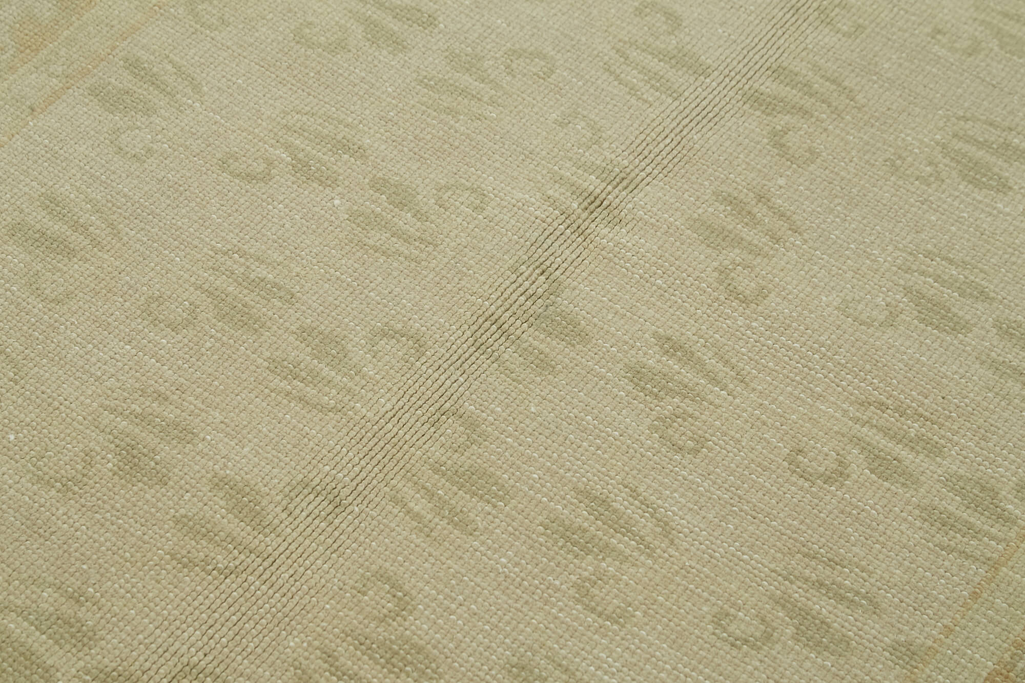 Handmade Cotton Wool Rug – Classic Beige Hand Knotted Turkish Wool Carpet 4'1''x5'10''