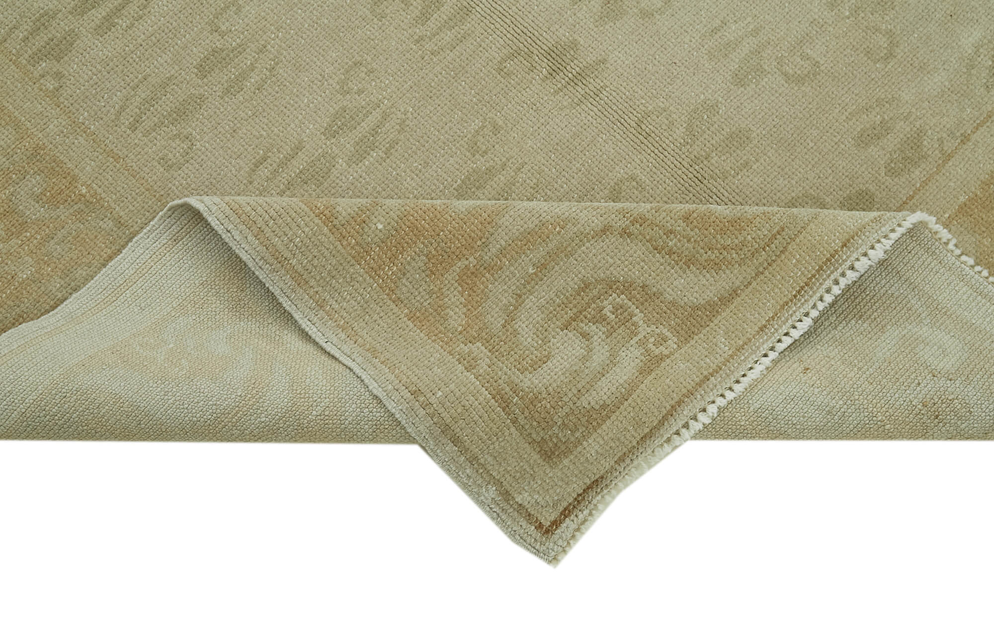 Handmade Cotton Wool Rug – Classic Beige Hand Knotted Turkish Wool Carpet 4'1''x5'10''