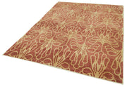 Handmade Wool Area Rug – Tebriz Classic Red 5x9 Cotton Wool Rug by Agacan