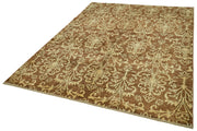 Handmade Wool Area Rug | Vintage Turkish Rug, Soft Wool Floor Covering 6'2''x9'0''
