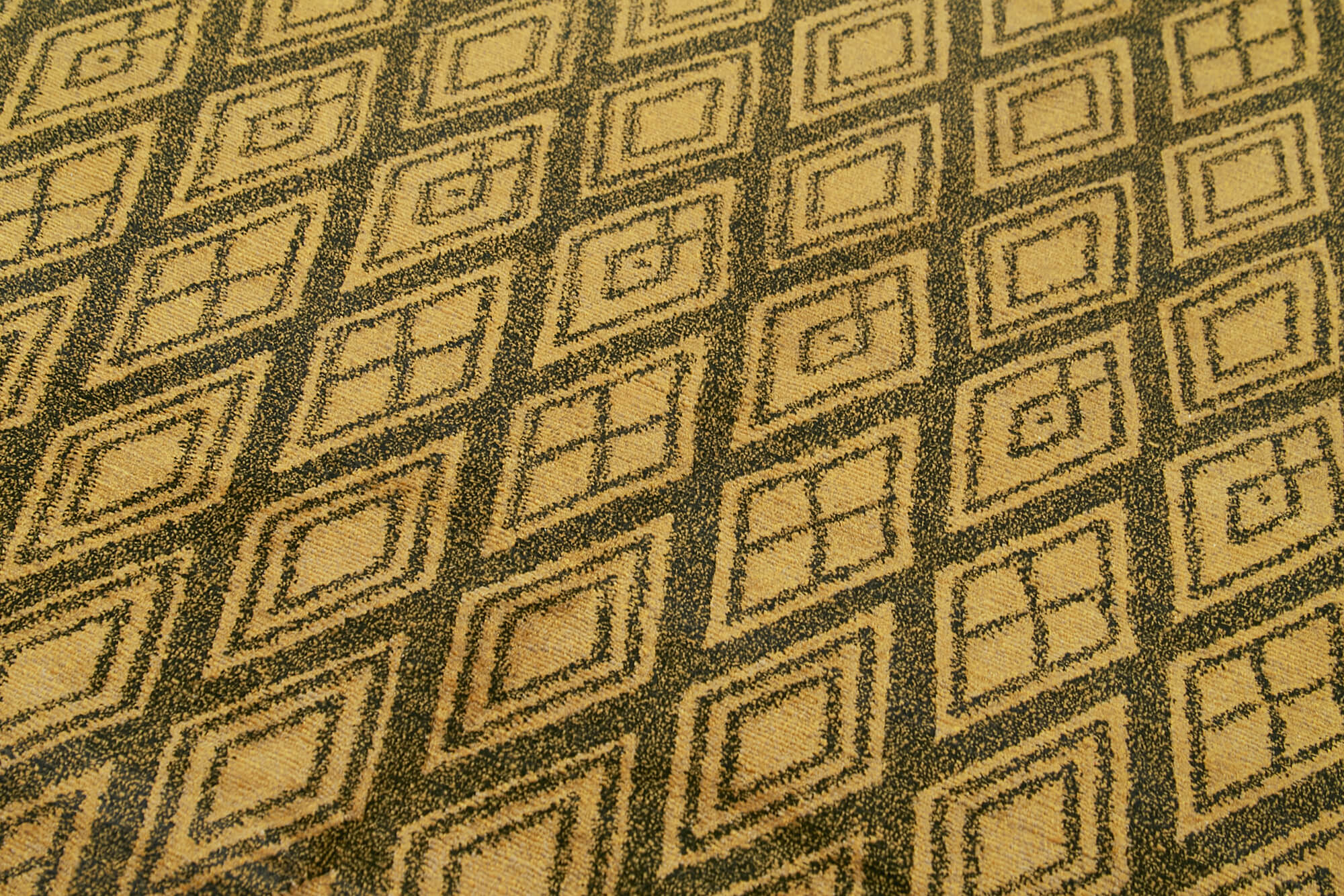 Handmade Wool Area Rug – Tebriz Brown Classic Style Rug 6'1'' x 8'8'' Cotton Wool