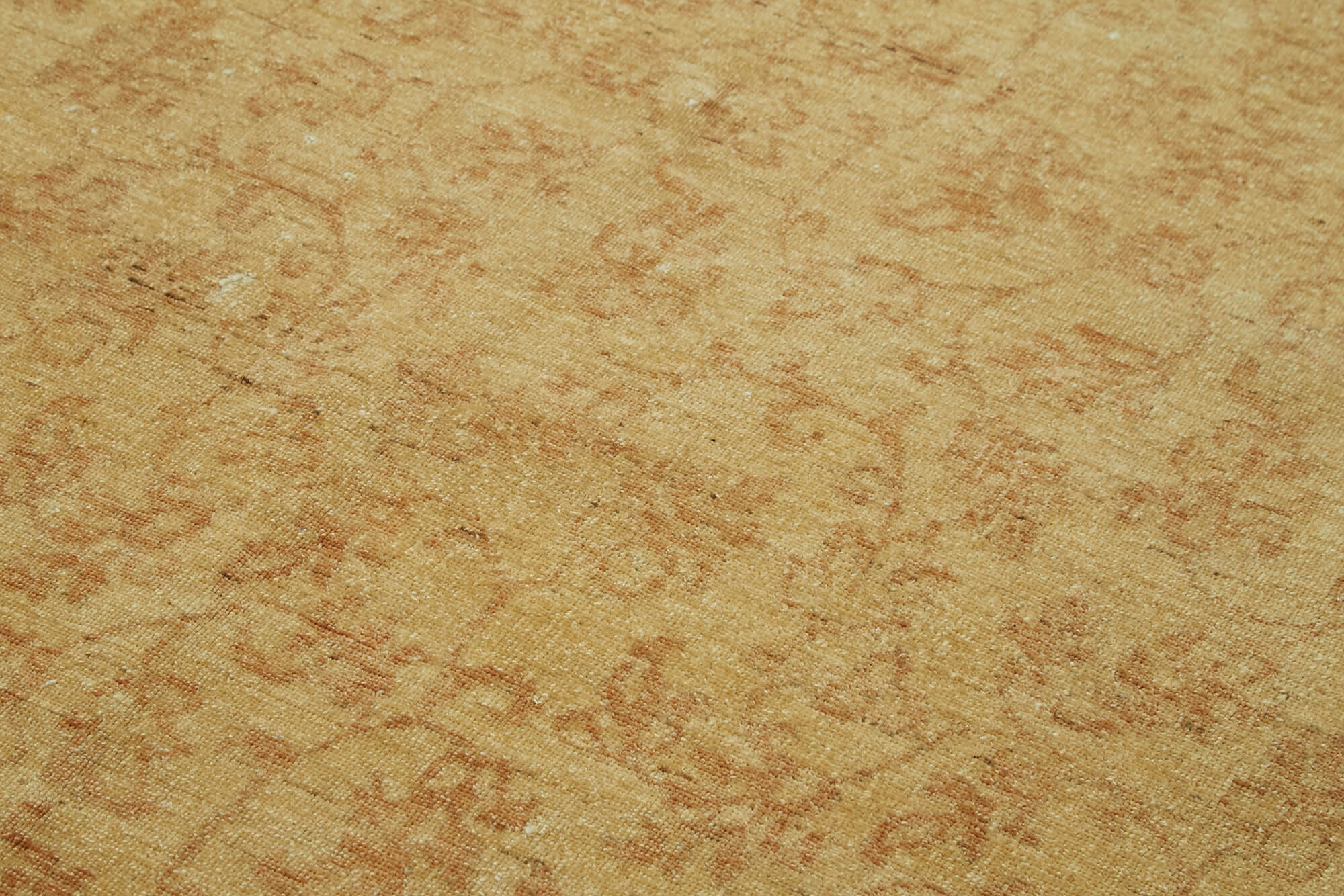 Handmade Wool Area Rug – Tebriz Classic Yellow Cotton Wool Rug 5'10''x9'4''