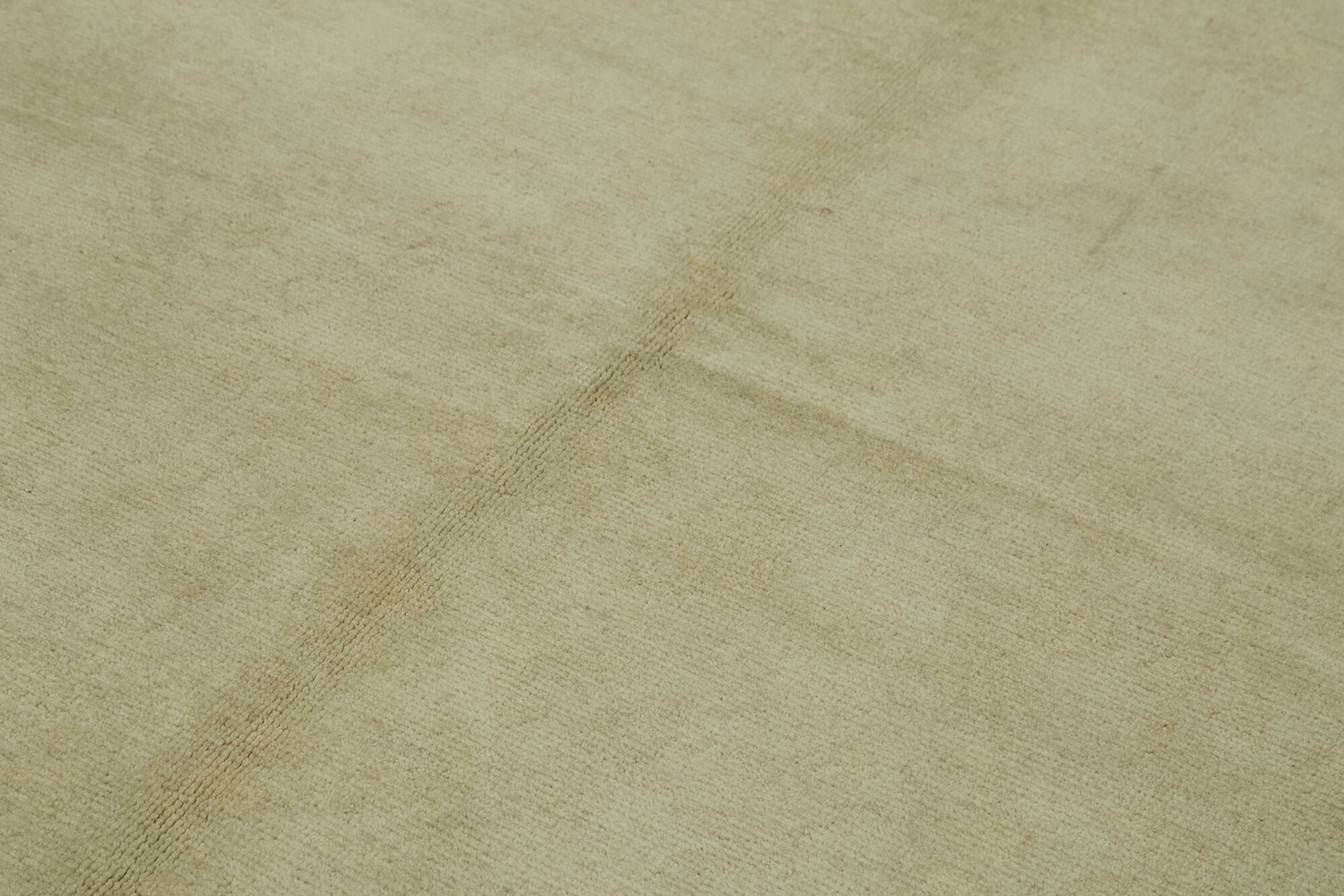 Handmade Wool Area Rug – Vintage Turkish Carpet, Classic Cotton Rug 6x9 Beige