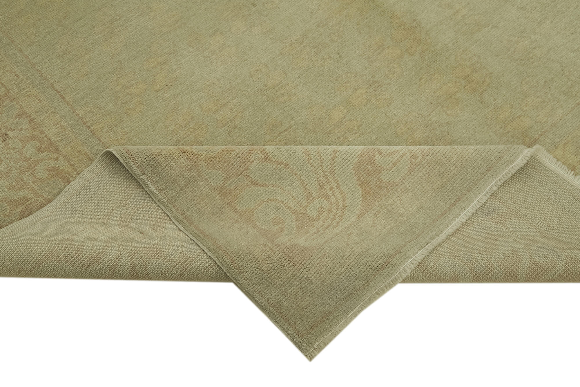 Handmade Wool Area Rug – Vintage Turkish Carpet, Classic Cotton Rug 6x9 Beige