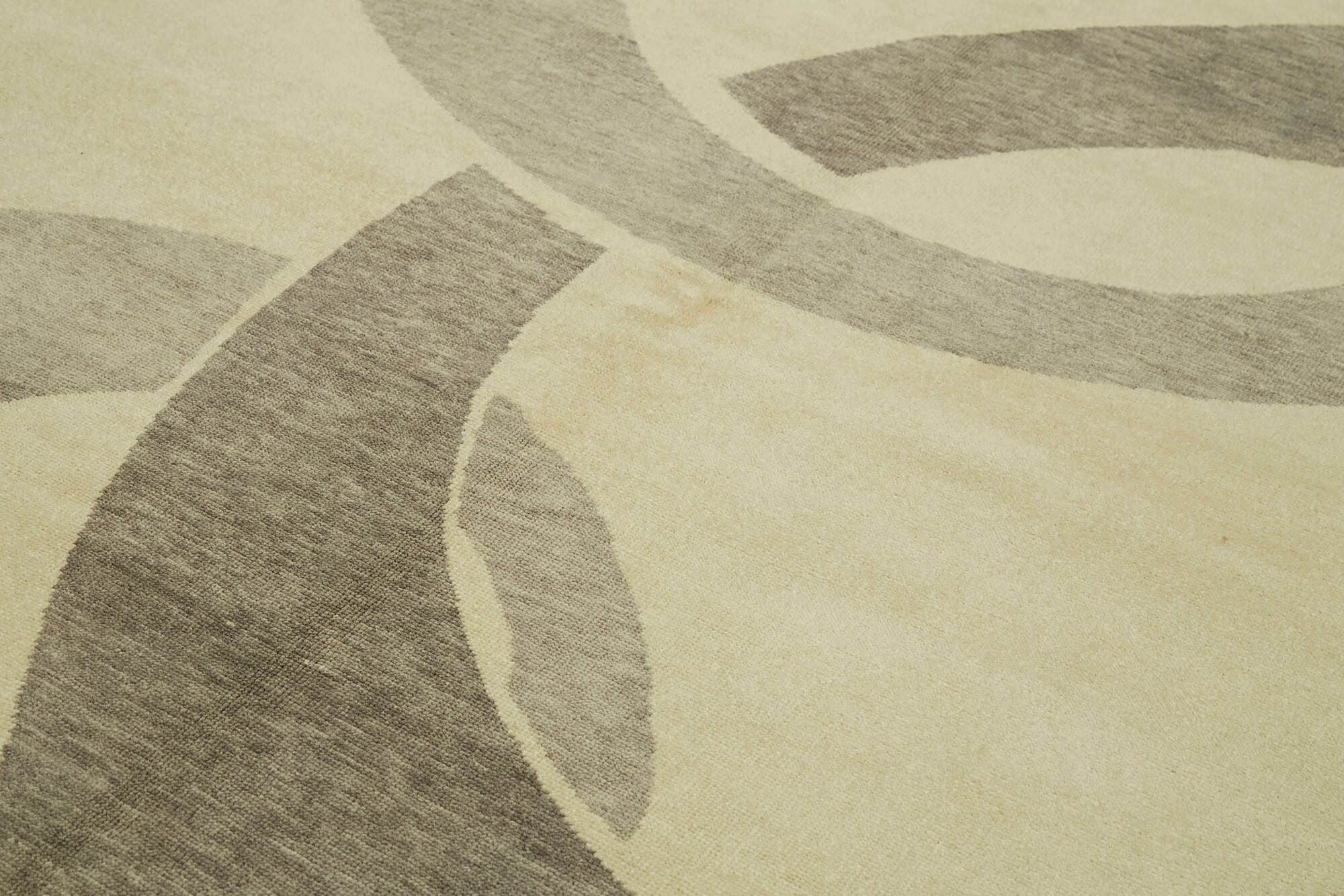 Handmade Wool Area Rug – Tebriz Beige Classic Cotton Wool Blend 5'11''x8'2''
