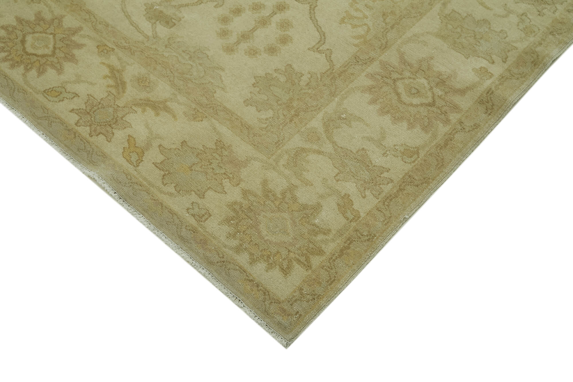 Handmade Wool Area Rug – Classic Beige Carpet 7x10 Feet | Soft Woolen Carpet