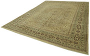Handmade Wool Area Rug | Tebriz Beige Cotton Classic Style Carpet 10'1''x13'9''