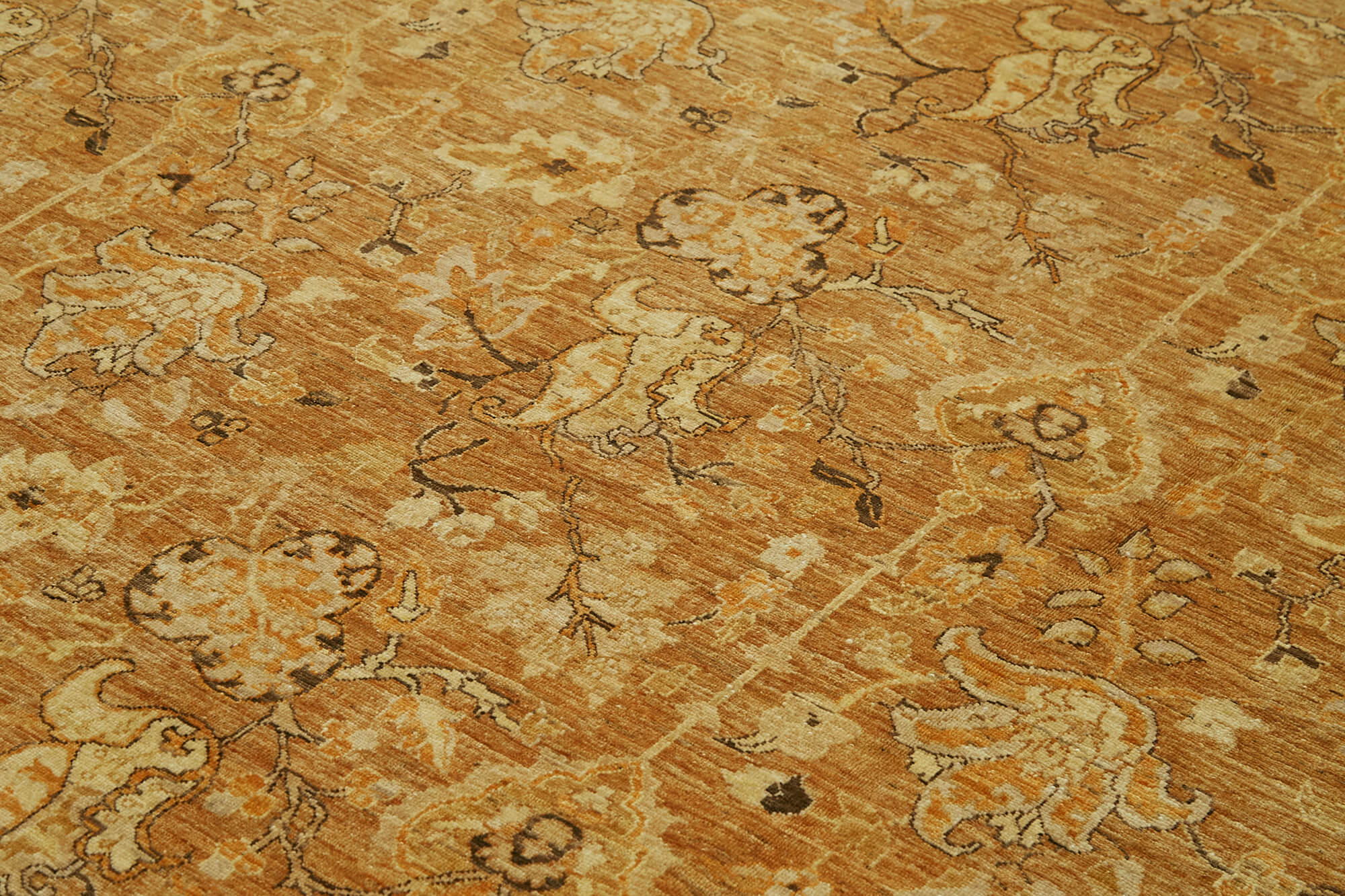 Handmade Wool Area Rug – Classic Yellow Cotton Wool Rug 7'11''x9'6'' by Agacan