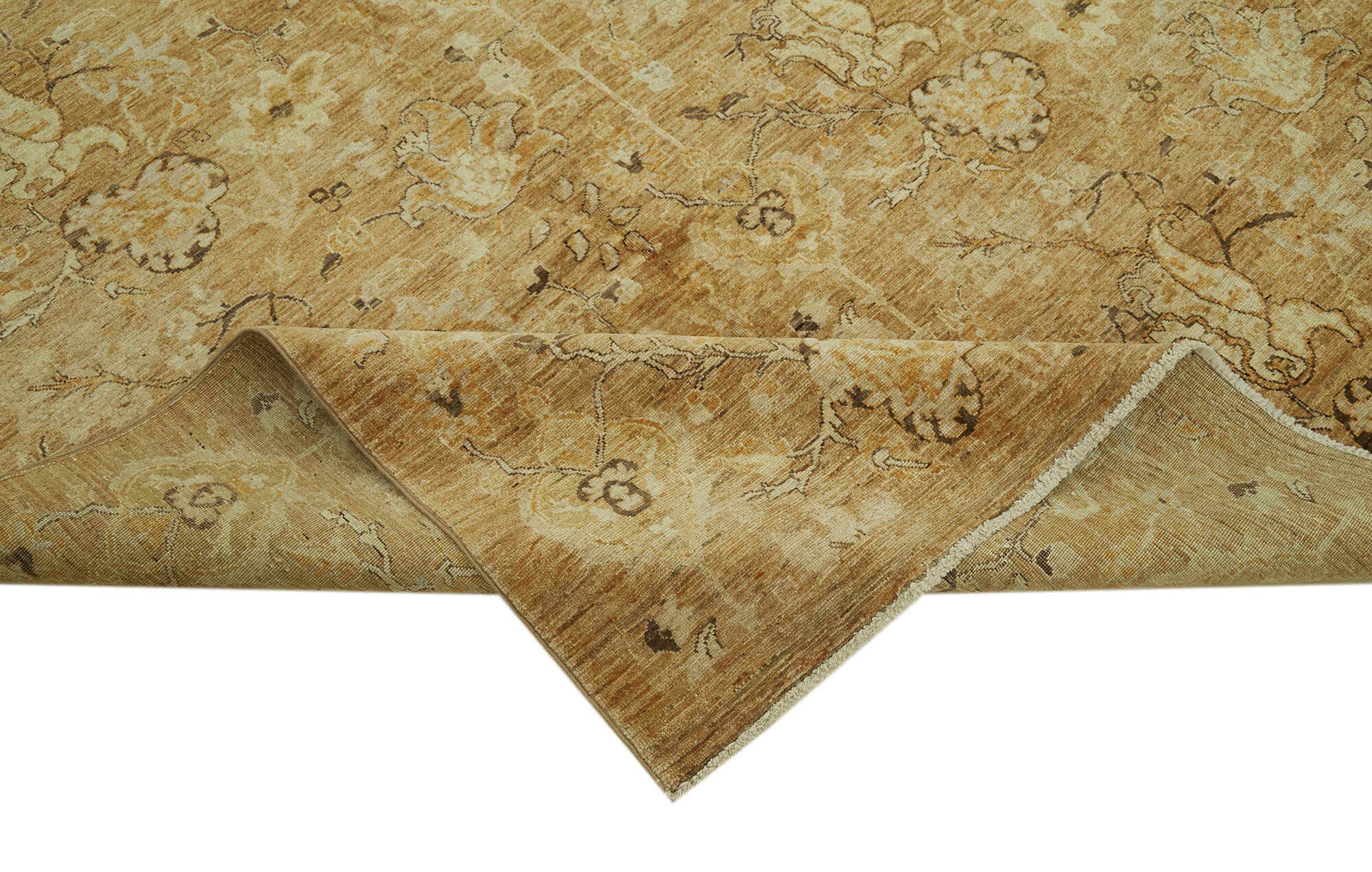 Handmade Wool Area Rug – Classic Yellow Cotton Wool Rug 7'11''x9'6'' by Agacan