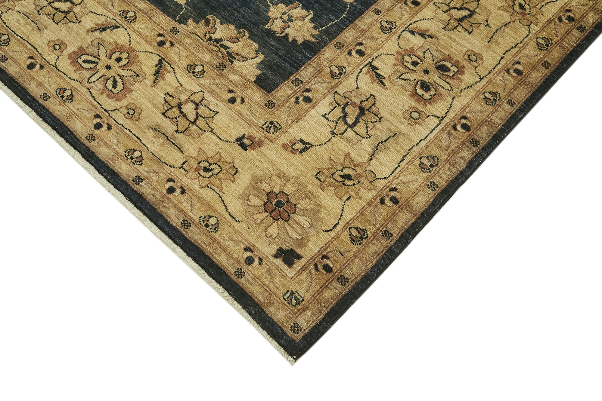Handmade Wool Area Rug – Tebriz Classic Cotton Wool Vintage Turkish Carpet 8'x10'3''