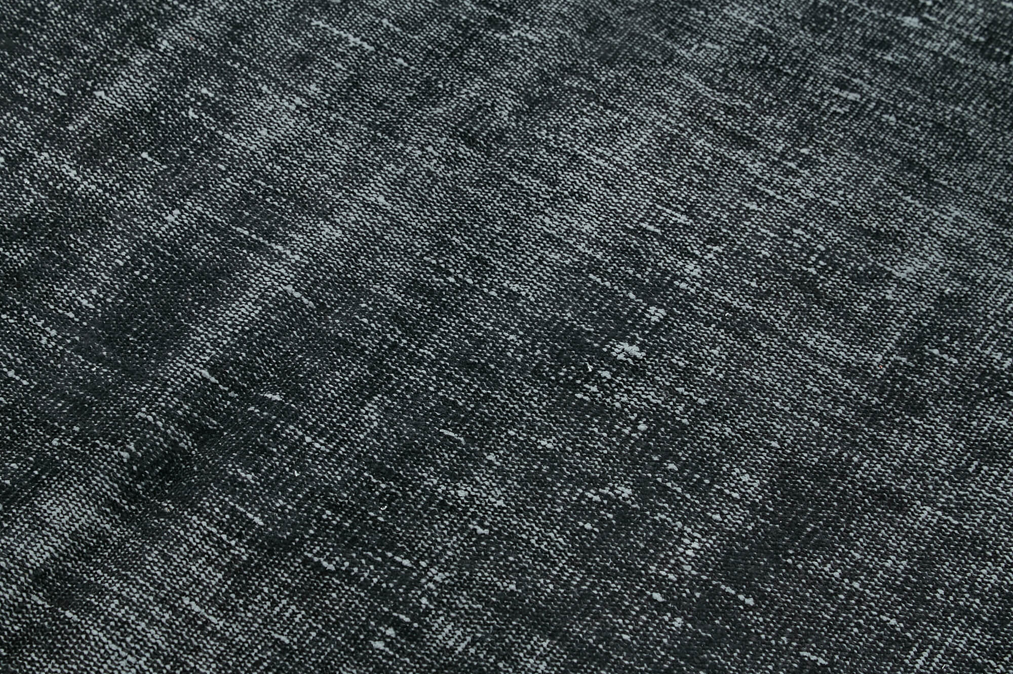 Handmade Vintage Area Rug – Overdyed Blue Wool Cotton Rug 5'2''x8'3'' Turkish Carpet
