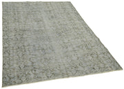 Vintage Blue Area Rug | Turkish Hand Knotted Handmade Wool Rug – Bohemian Style