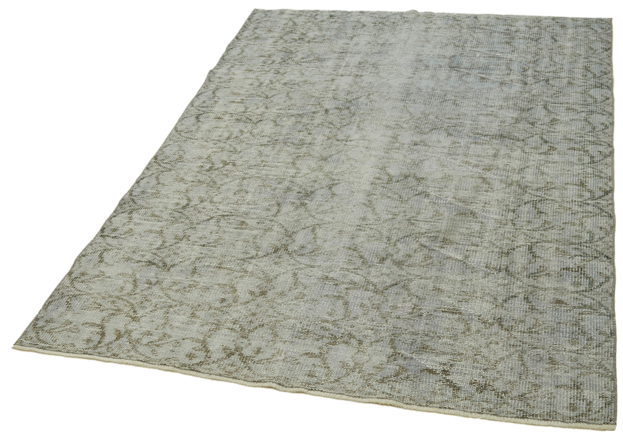 Vintage Blue Area Rug | Turkish Hand Knotted Handmade Wool Rug – Bohemian Style