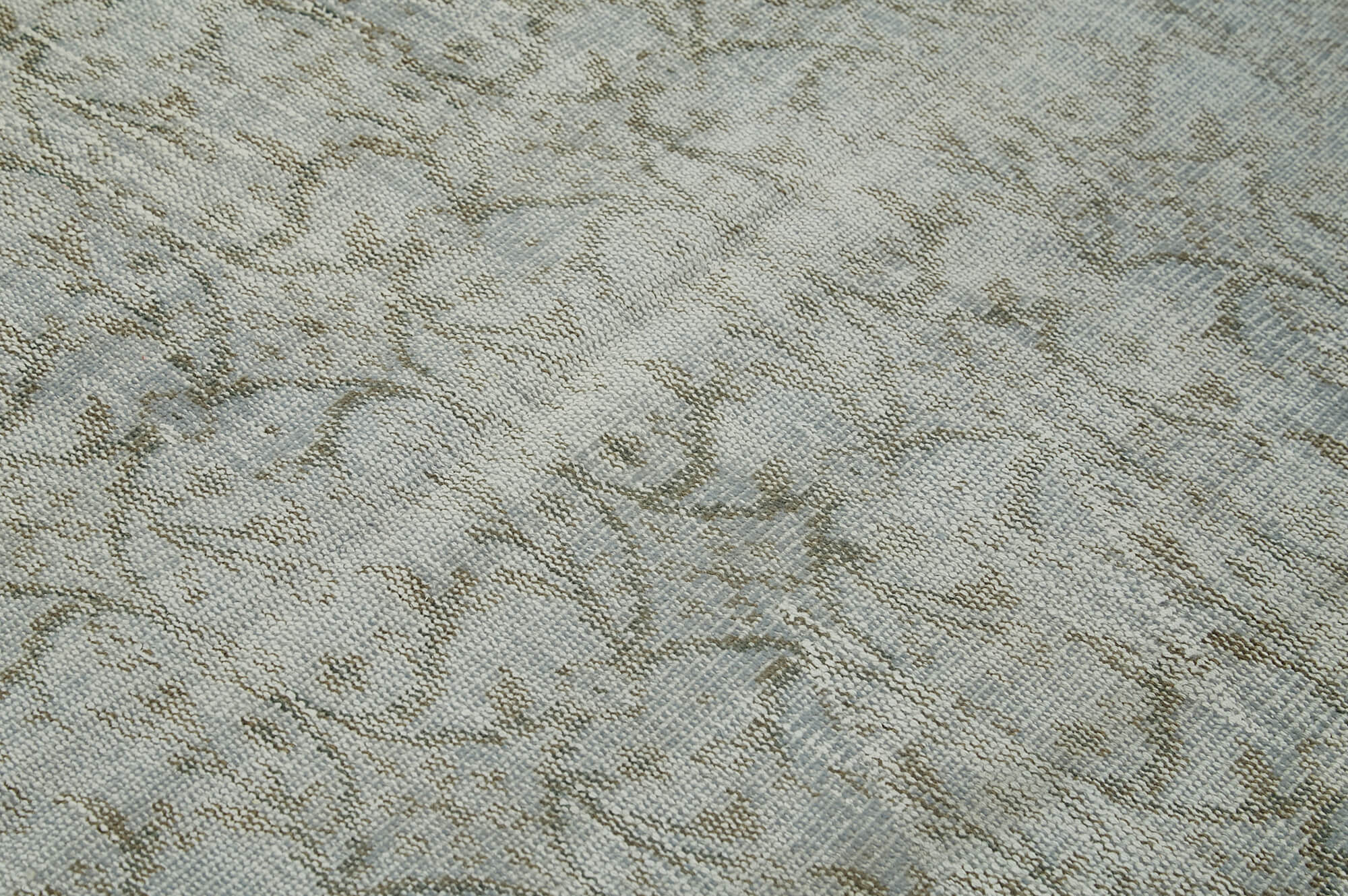Vintage Blue Area Rug | Turkish Hand Knotted Handmade Wool Rug – Bohemian Style