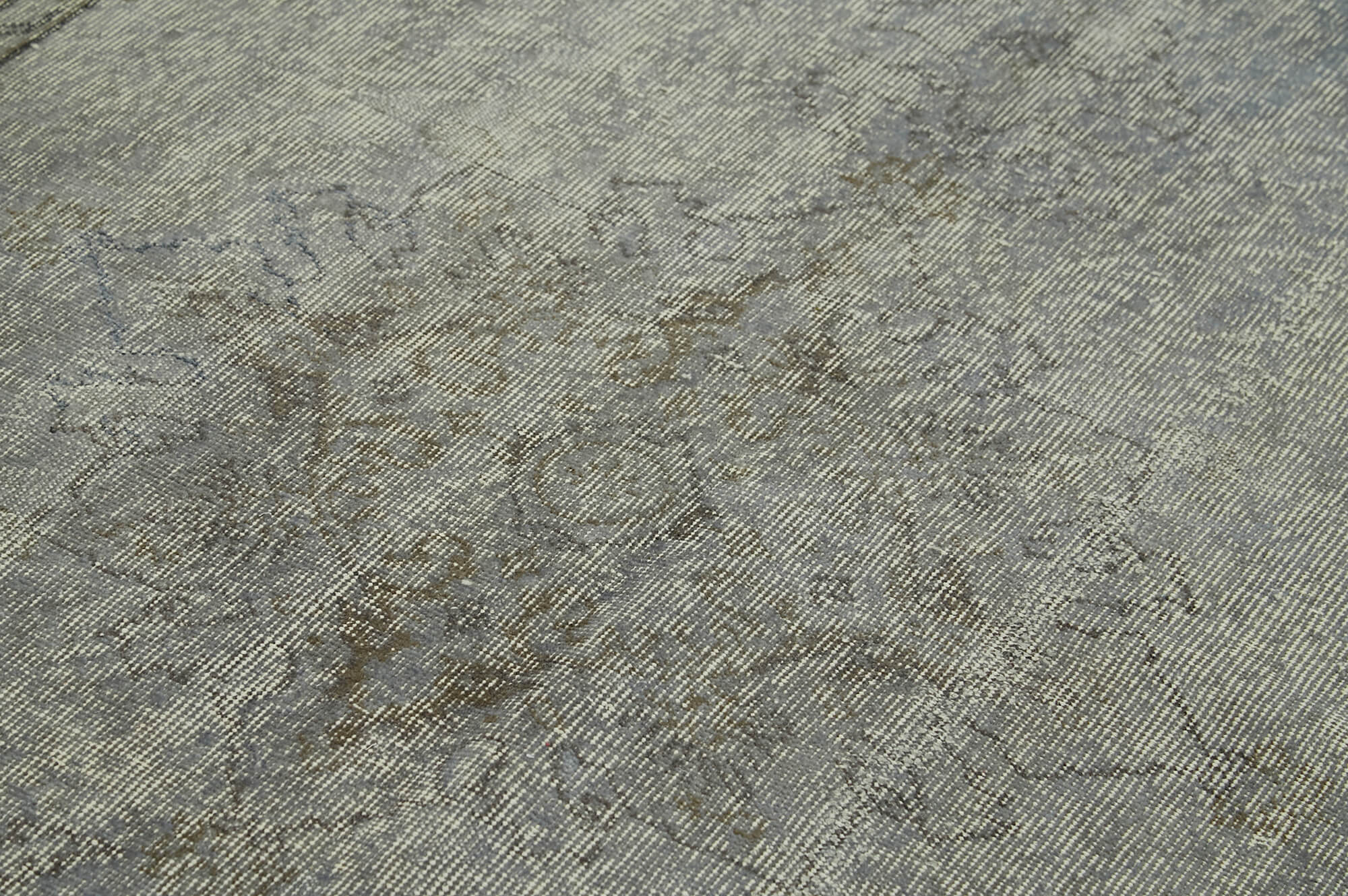 Handmade Area Rug – Overdyed Wool Carpet 4'11''x8'1'' | Vintage Cotton Wool Rug
