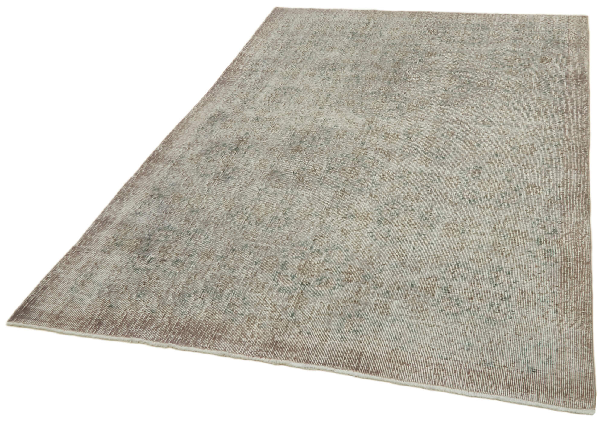 Handmade Vintage Area Rug – Overdyed Vintage Blue Rug | Turkish Hand Knotted Cotton Wool Carpet 5'1''x8'5''