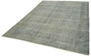 Handmade Vintage Area Rug – Overdyed Blue Rug | Cotton Wool, Turkish Vintage Carpet 7'1''x10'4''