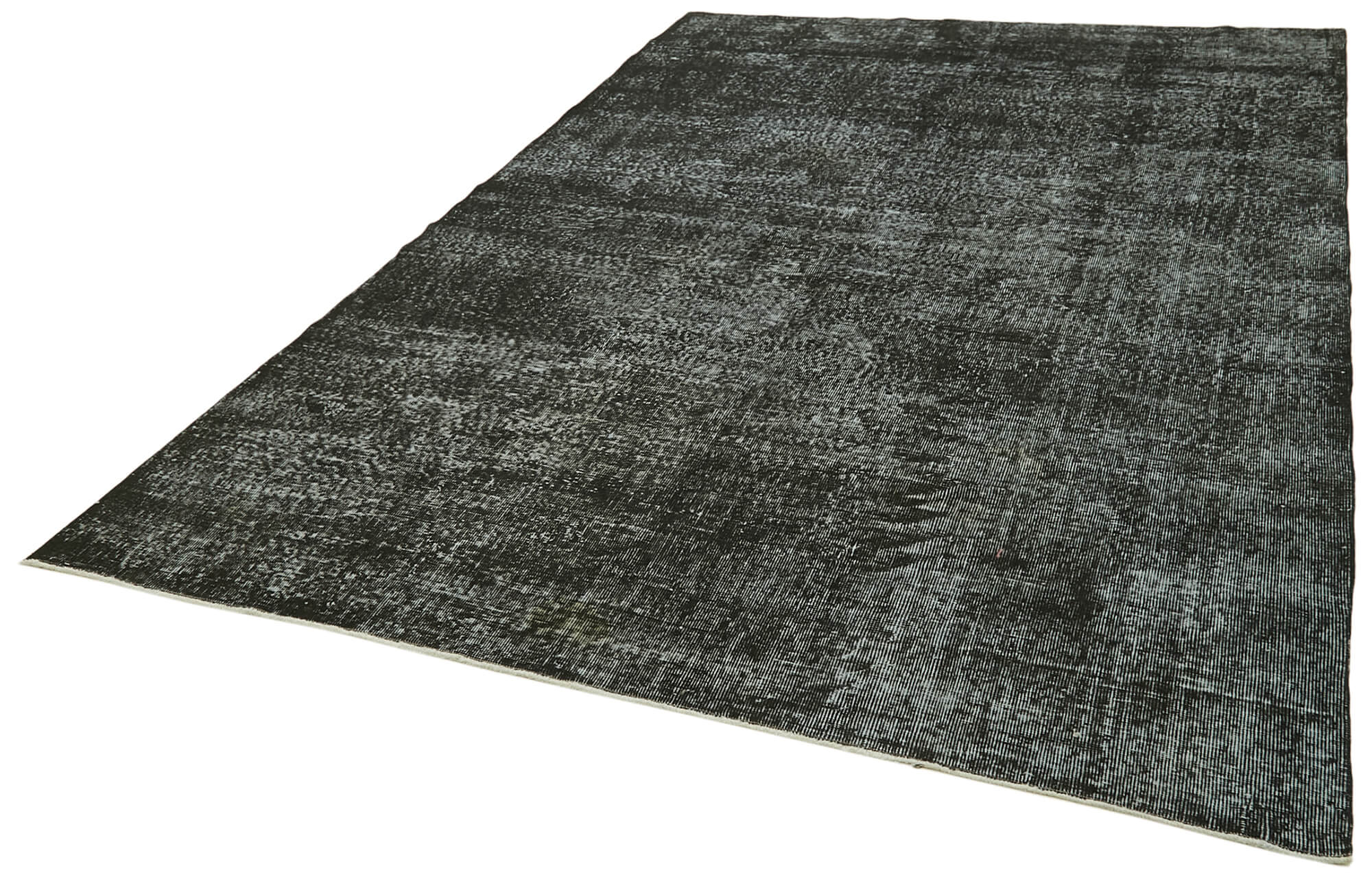 Vintage Overdyed Area Rug | Hand Knotted Turkish Vintage Carpet, Soft Textured Carpet