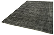 Vintage Wool Area Rug | Hand Woven Area Rug with Overdyed Cotton & Wool Blend
