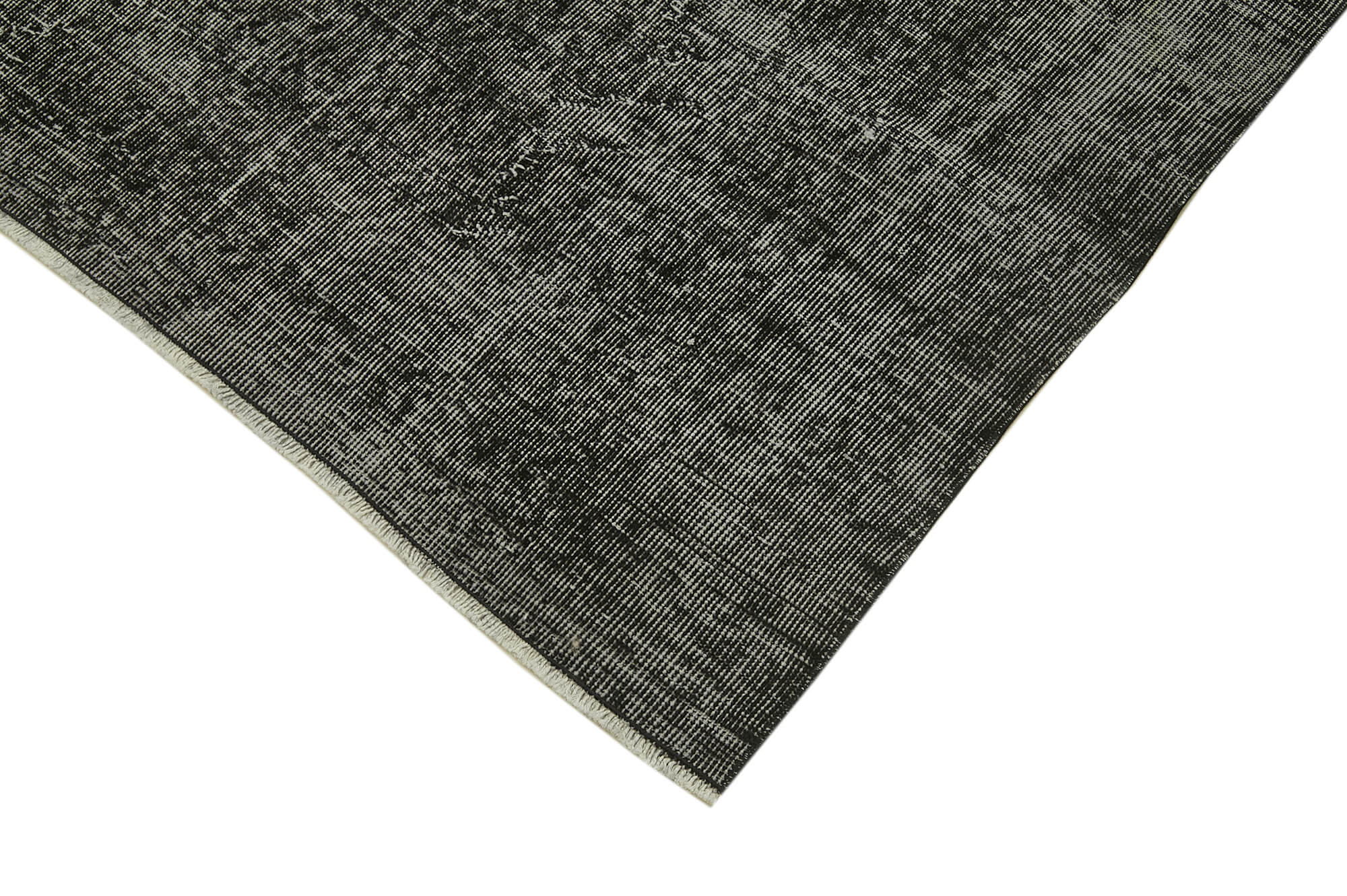 Vintage Wool Area Rug | Hand Woven Area Rug with Overdyed Cotton & Wool Blend
