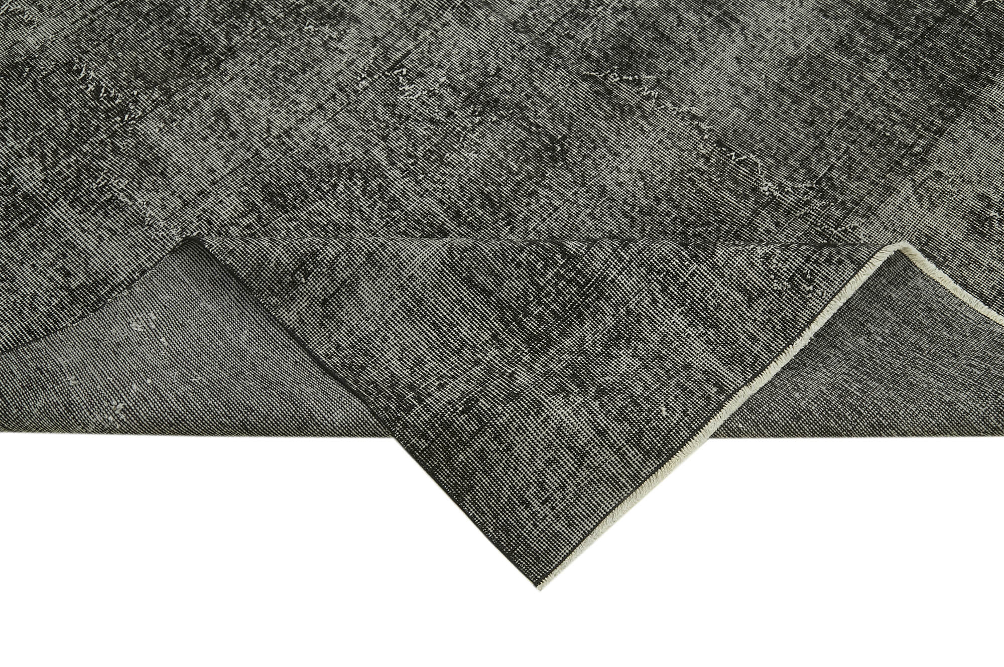 Vintage Wool Area Rug | Hand Woven Area Rug with Overdyed Cotton & Wool Blend