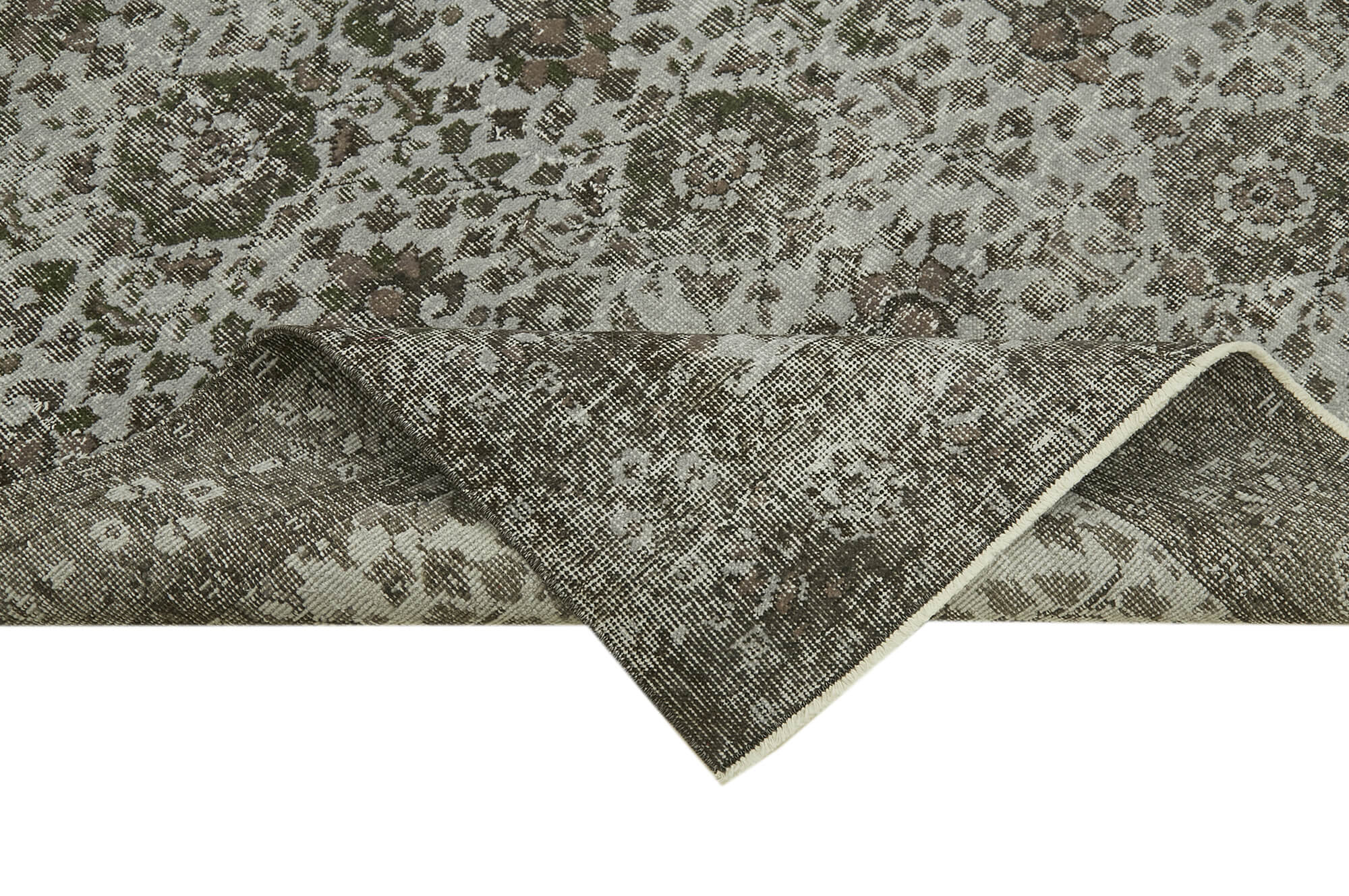 Handmade Vintage Area Rug – Overdyed Wool Rug | Turkish Hand Knotted Classic Living Room Carpet 5'1''x9'5''