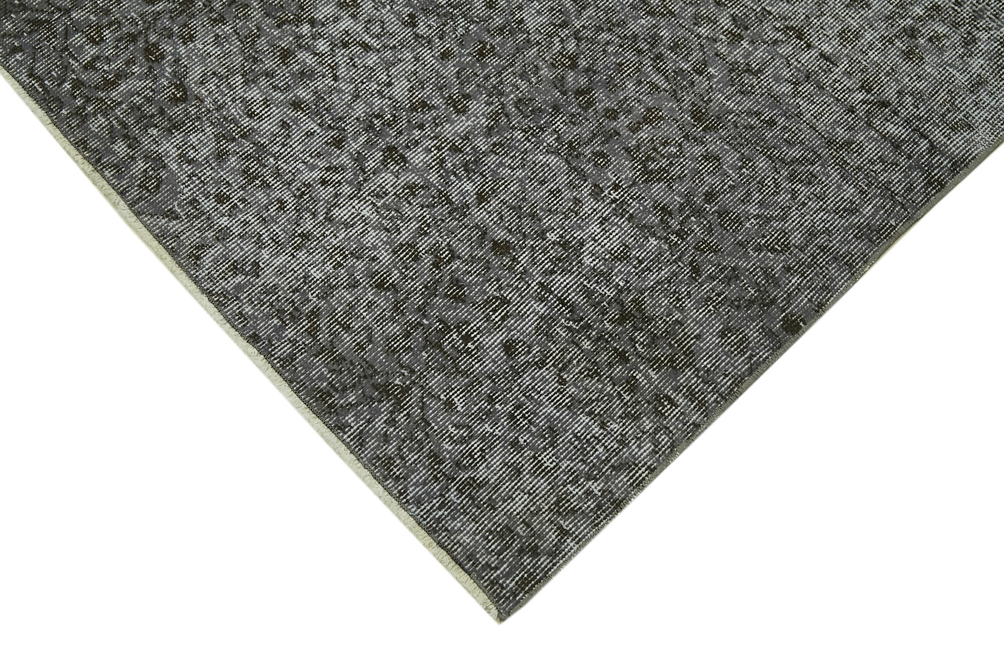Handmade Vintage Area Rug – Overdyed Wool Rug 4'11''x8'6'' | Soft Cotton Carpet