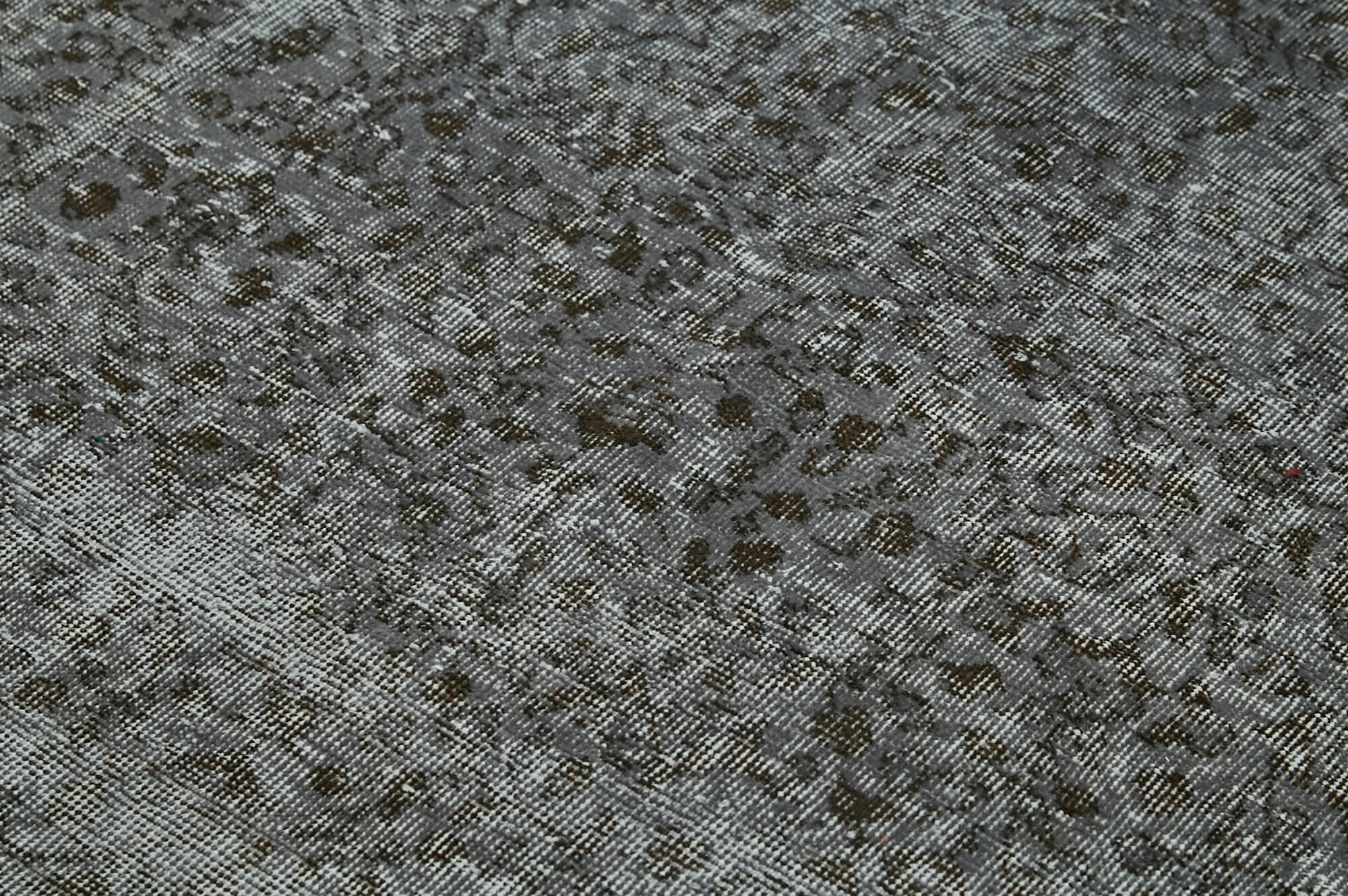 Handmade Vintage Area Rug – Overdyed Wool Rug 4'11''x8'6'' | Soft Cotton Carpet