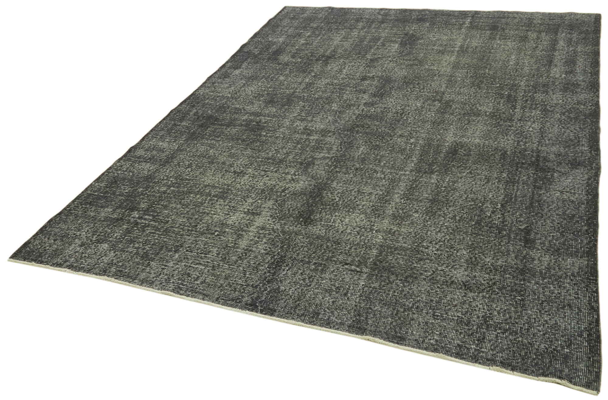 Handmade Vintage Area Rug – Overdyed Wool Rug | Cotton Wool Carpet 6'7''x10'