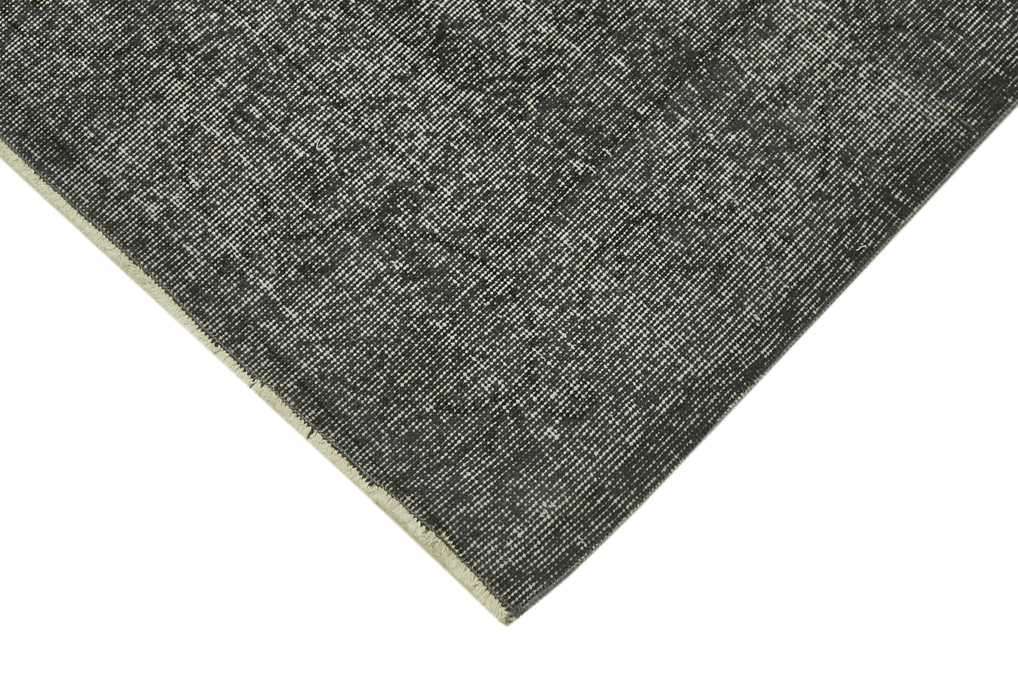 Handmade Vintage Area Rug – Overdyed Wool Rug | Cotton Wool Carpet 6'7''x10'