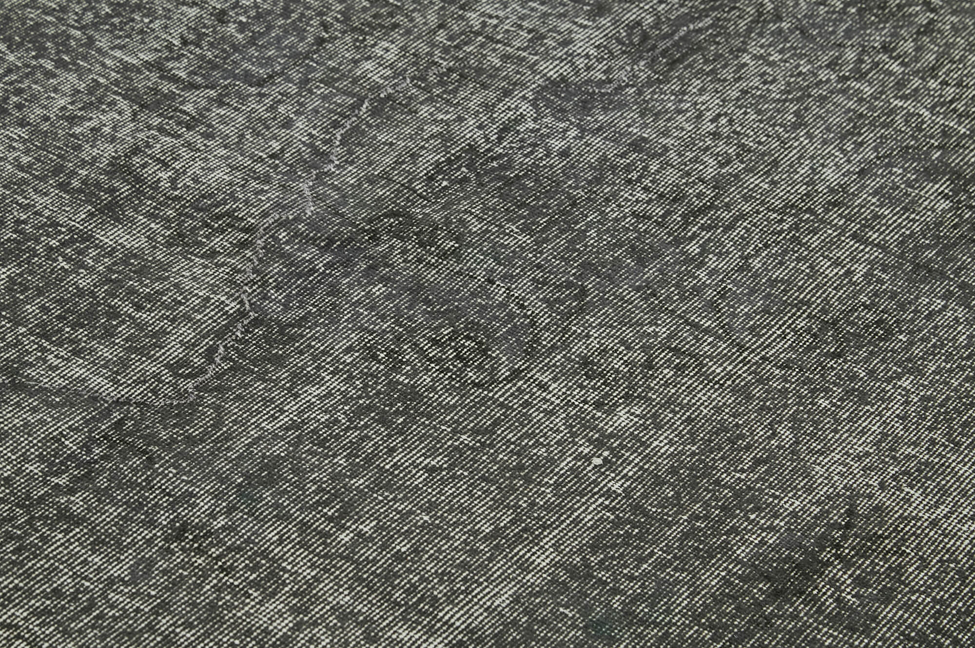 Handmade Vintage Area Rug – Overdyed Wool Rug | Cotton Wool Carpet 6'7''x10'