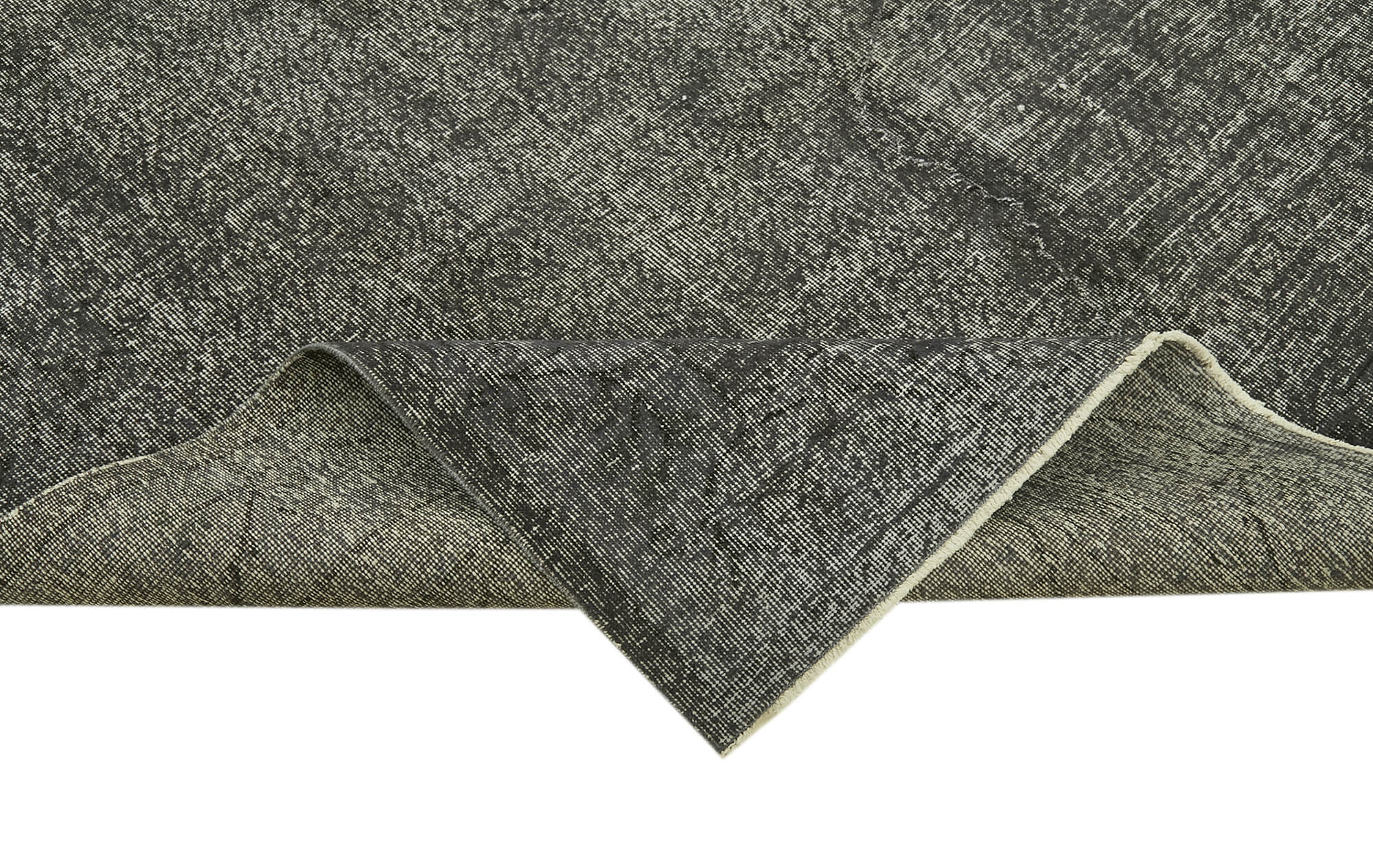 Handmade Vintage Area Rug – Overdyed Wool Rug | Cotton Wool Carpet 6'7''x10'