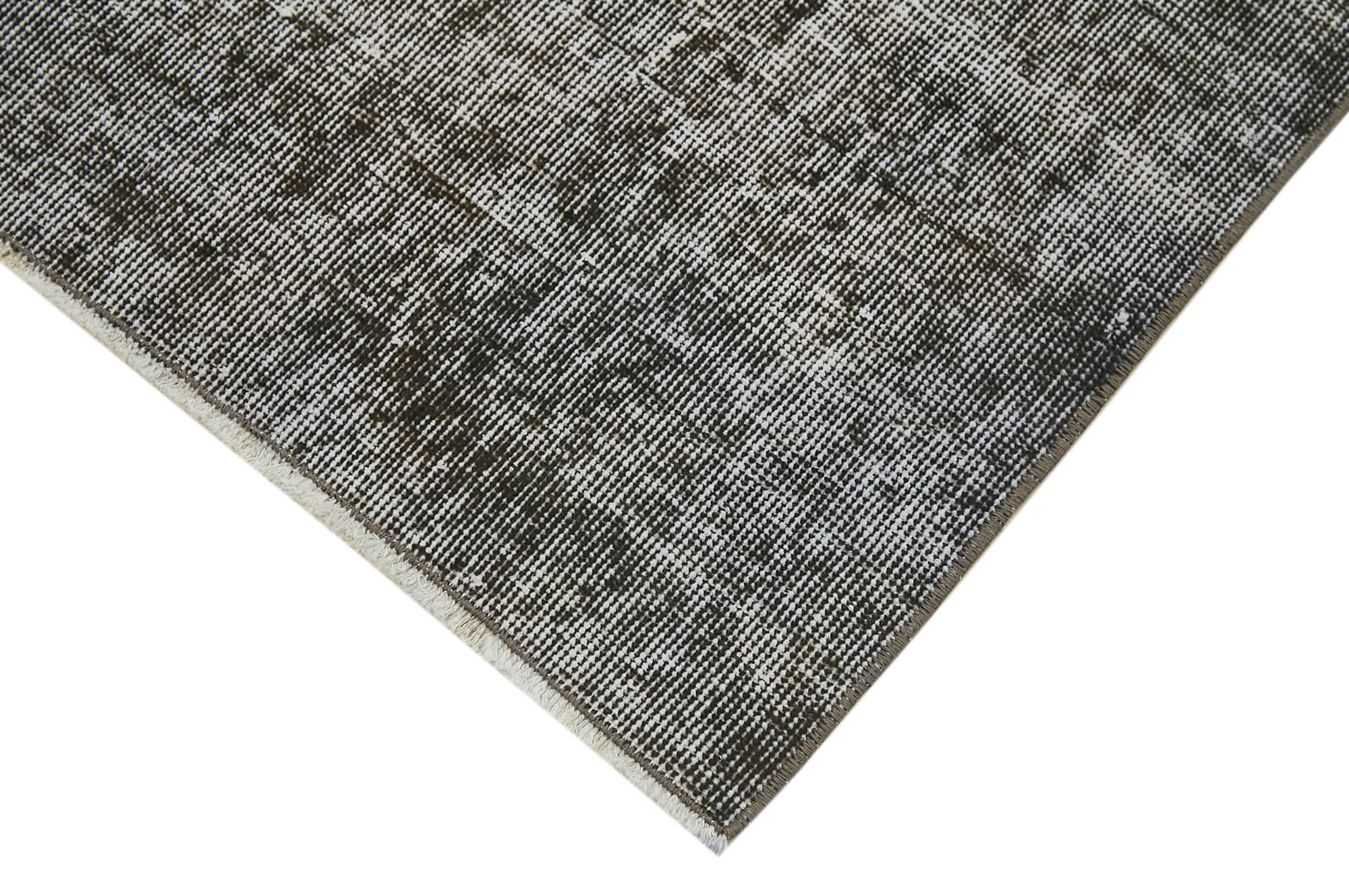 Handmade Area Rug – Overdyed Vintage Cotton Wool Carpet 3'7'' x 6'9''