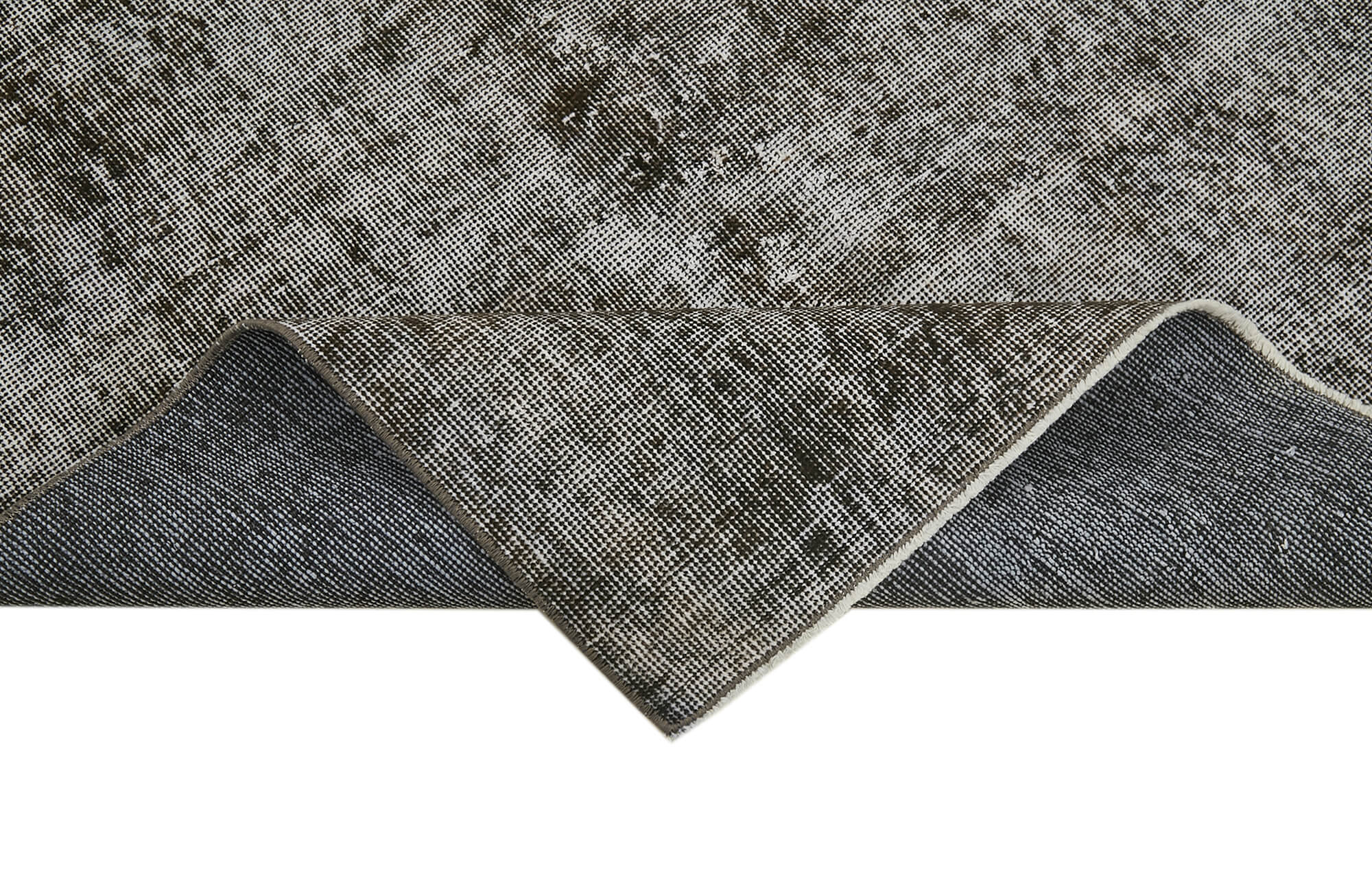 Handmade Area Rug – Overdyed Vintage Cotton Wool Carpet 3'7'' x 6'9''