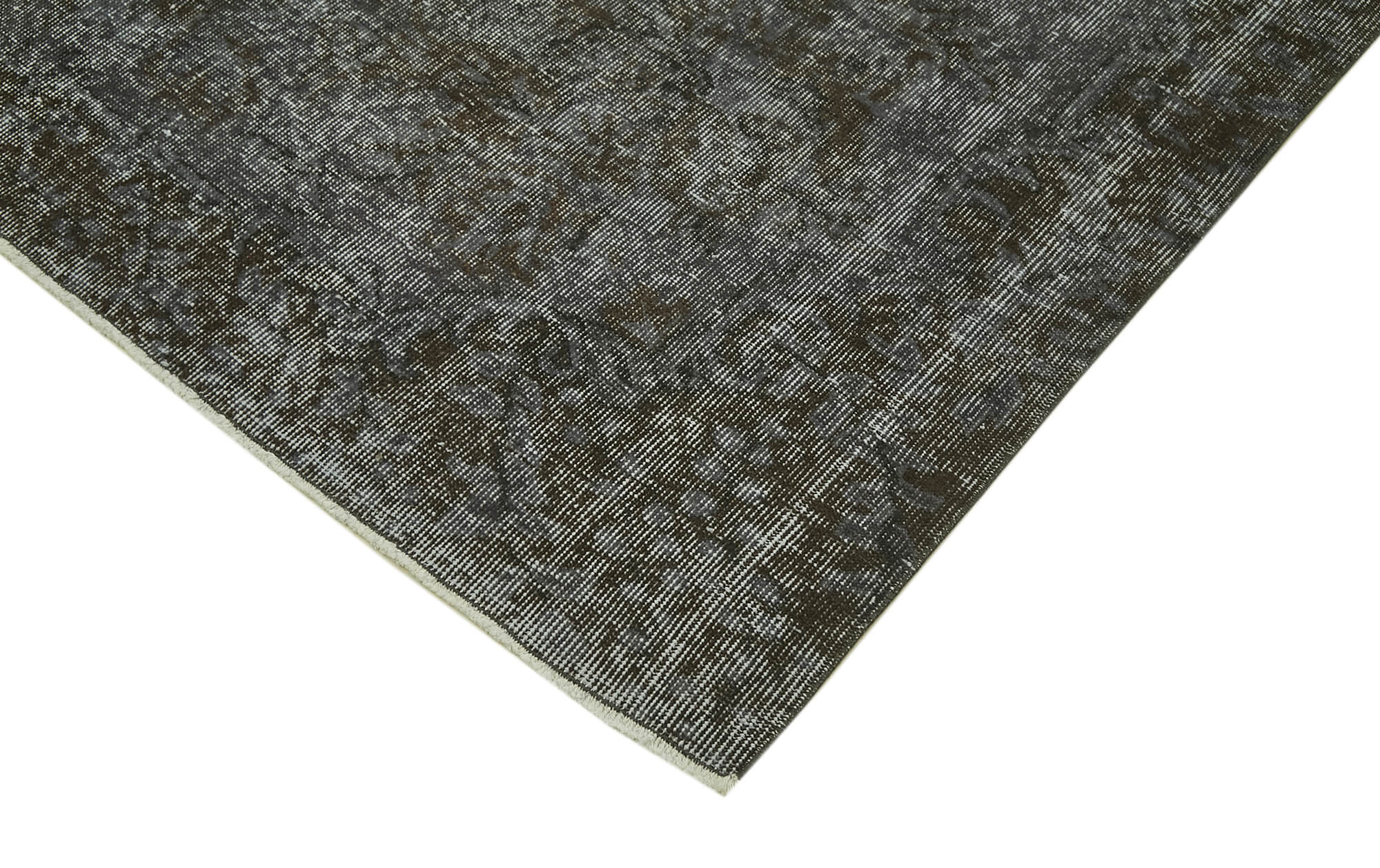 Vintage Wool Area Rug – Handmade Cotton Rug | Overdyed Vintage Carpet 6'5" x 9'10"