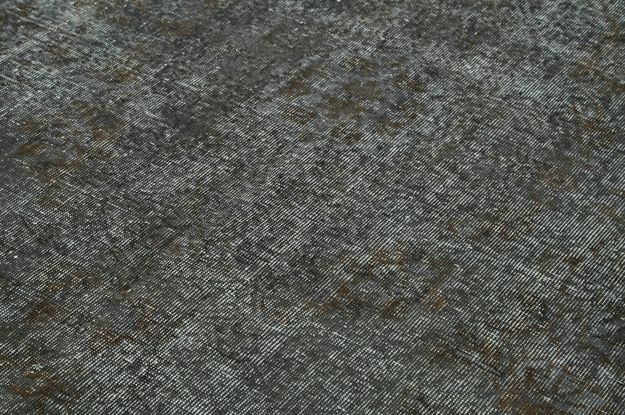 Vintage Wool Area Rug – Handmade Cotton Rug | Overdyed Vintage Carpet 6'5" x 9'10"