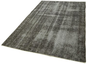 Handmade Vintage Area Rug – Overdyed Wool & Cotton, 4'11'' x 8'3'', Classic Turkish Style
