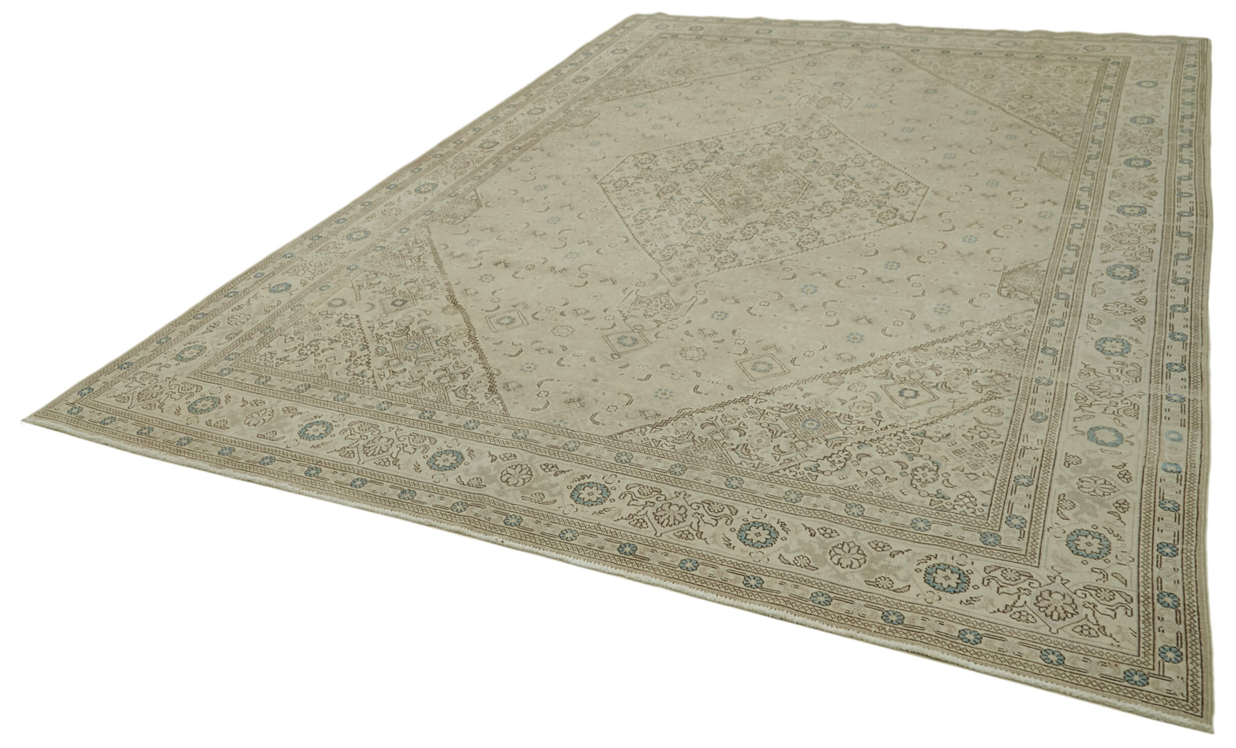 Handmade Wool Area Rug – Persian Classic Cotton Rug | Vintage Handwoven Carpet 8'6''x11'7''