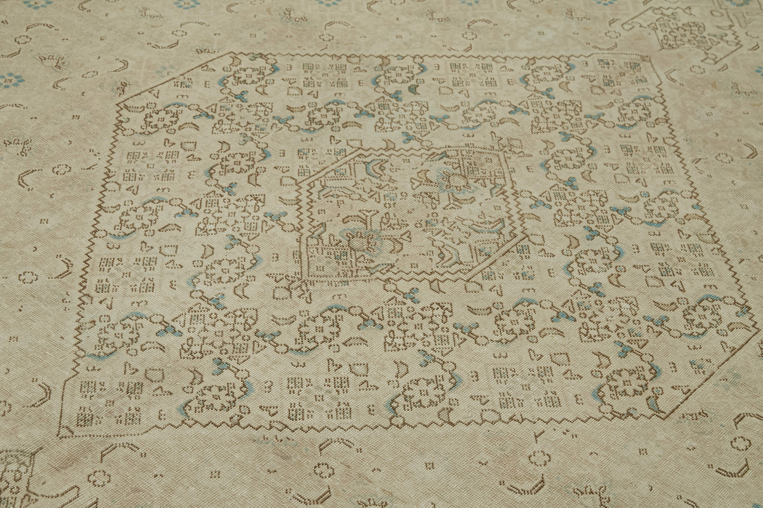 Handmade Wool Area Rug – Persian Classic Cotton Rug | Vintage Handwoven Carpet 8'6''x11'7''