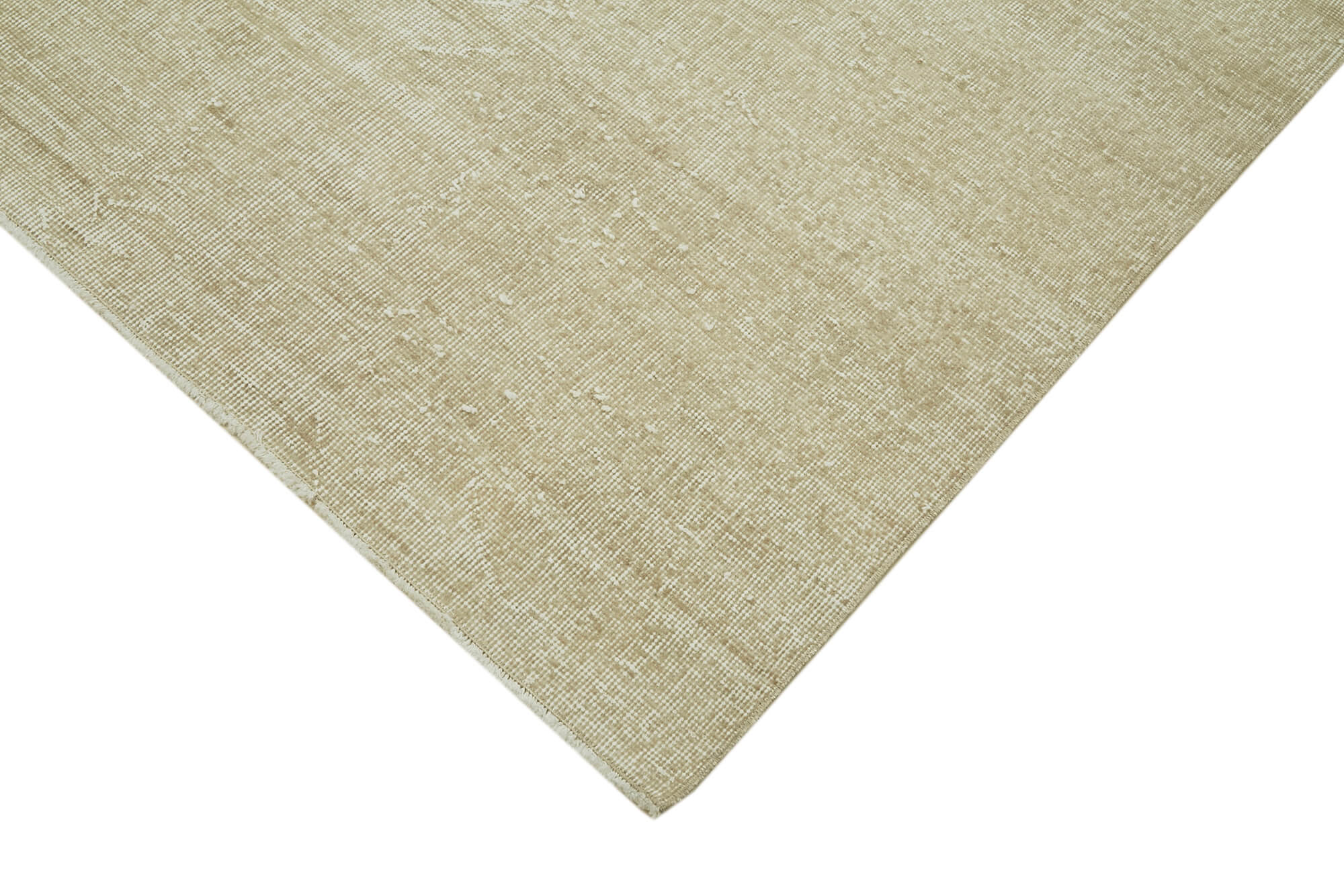 Handmade Wool Area Rug – Vintage Cotton Rug Beige Area Carpet 7'1''x10'1''