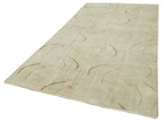 Handmade Wool Area Rug – Vintage Cotton Rug 5'9'' x 10'3'' Beige Wool Carpet