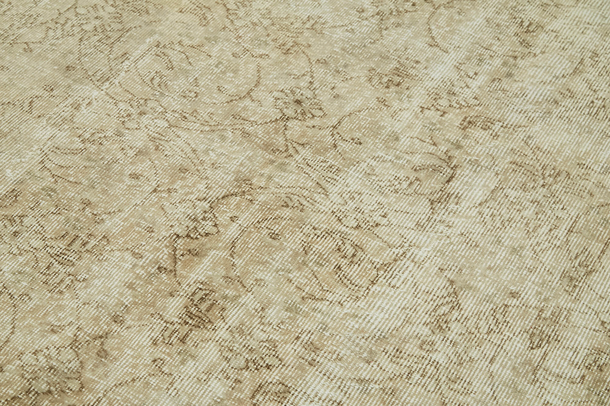 Vintage Wool Area Rug – Handmade Cotton Rug | Beige Vintage Carpet 5x9