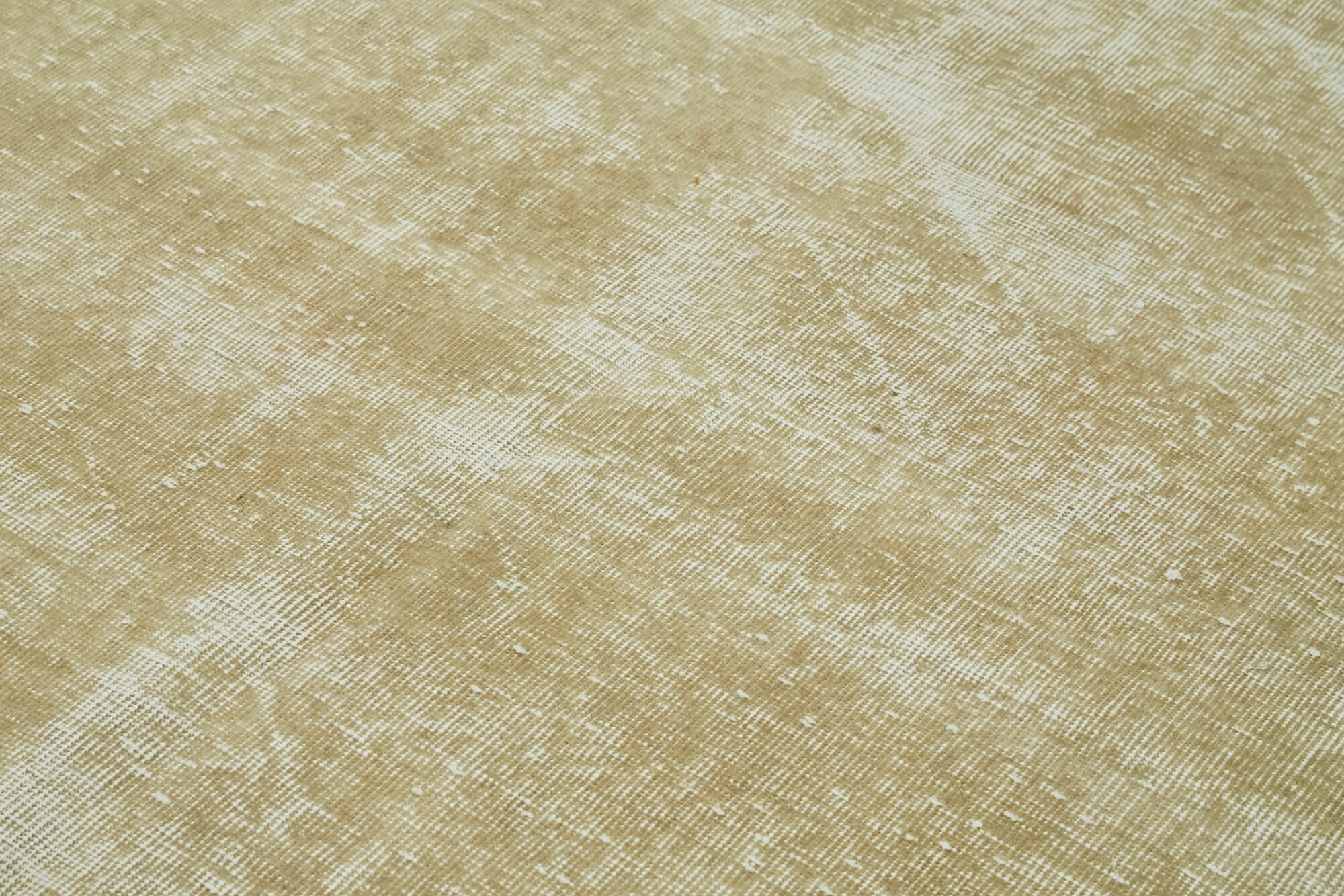 Handmade Vintage Area Rug – Beige Wool Carpet, Cotton Blend, 5'1''x8'3''