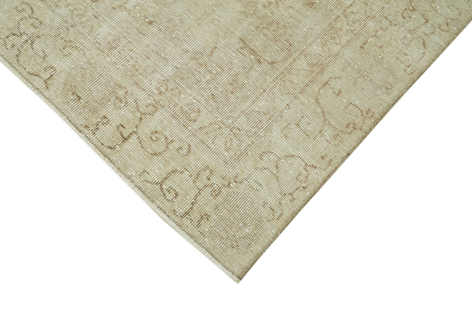 Handmade Wool Area Rug | Classic Vintage Style, Durable Cotton Weave, Beige Area Rug