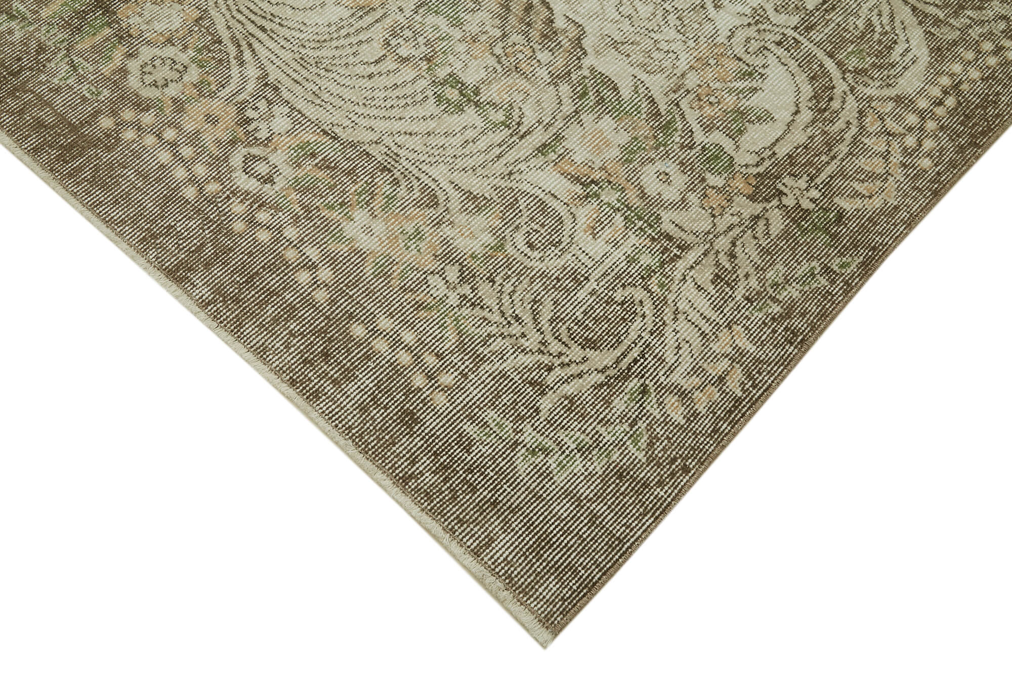 Handmade Wool Area Rug | Traditional Hand Knotted Turkish Wool Rug 5'7''x9'7''