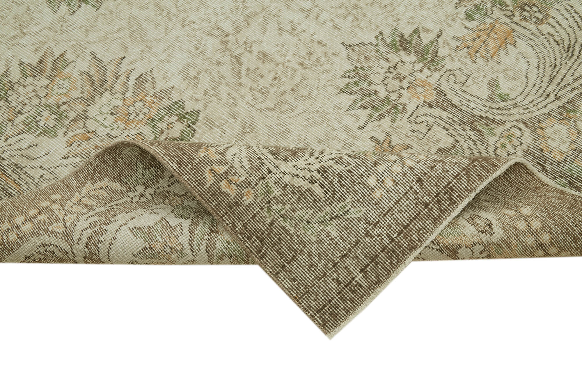 Handmade Wool Area Rug | Traditional Hand Knotted Turkish Wool Rug 5'7''x9'7''